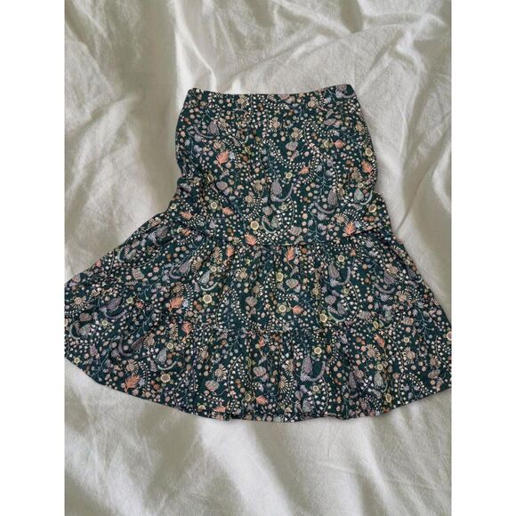 Antonio Melani Bohemian Festival Cotton Floral Feminine Romantic Midi Skirt - Picture 7 of 8